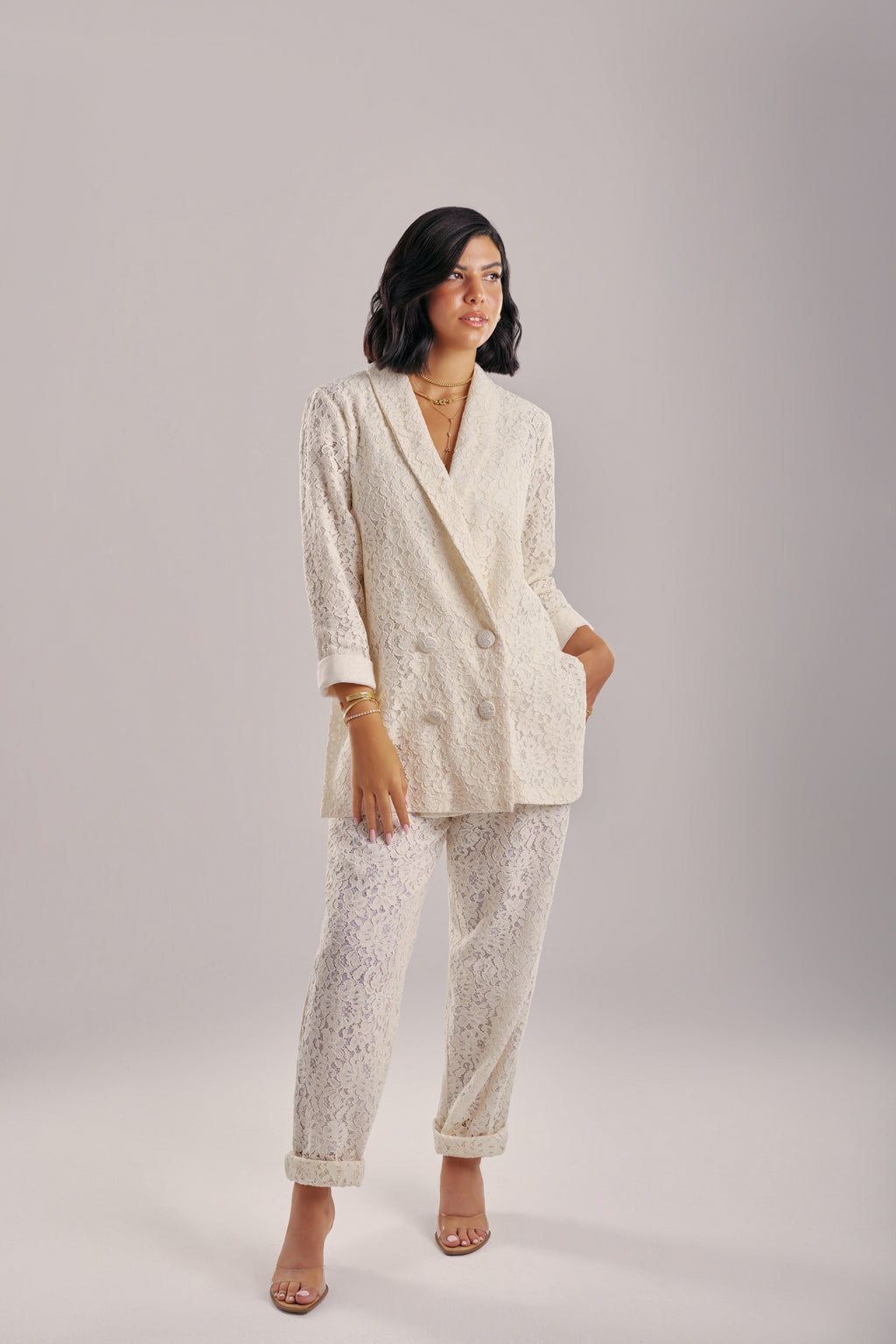 Lace Elegance Set (White)