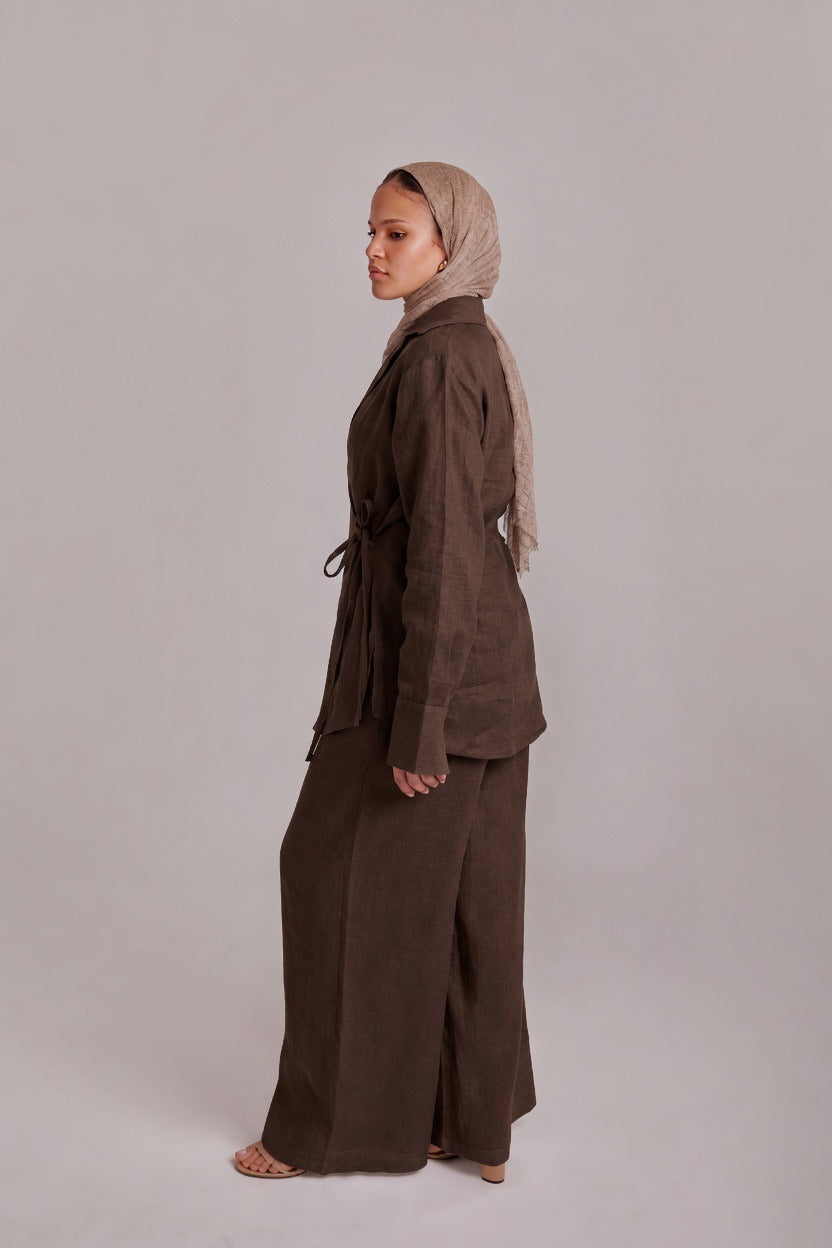Brown Timeless linen set
