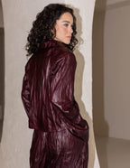 Leather Crinkle (Burgundy)