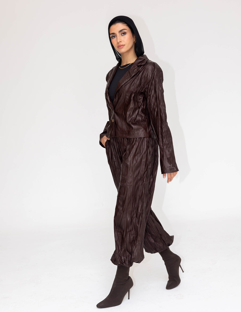 Leather Crinkle Set (Mocha)