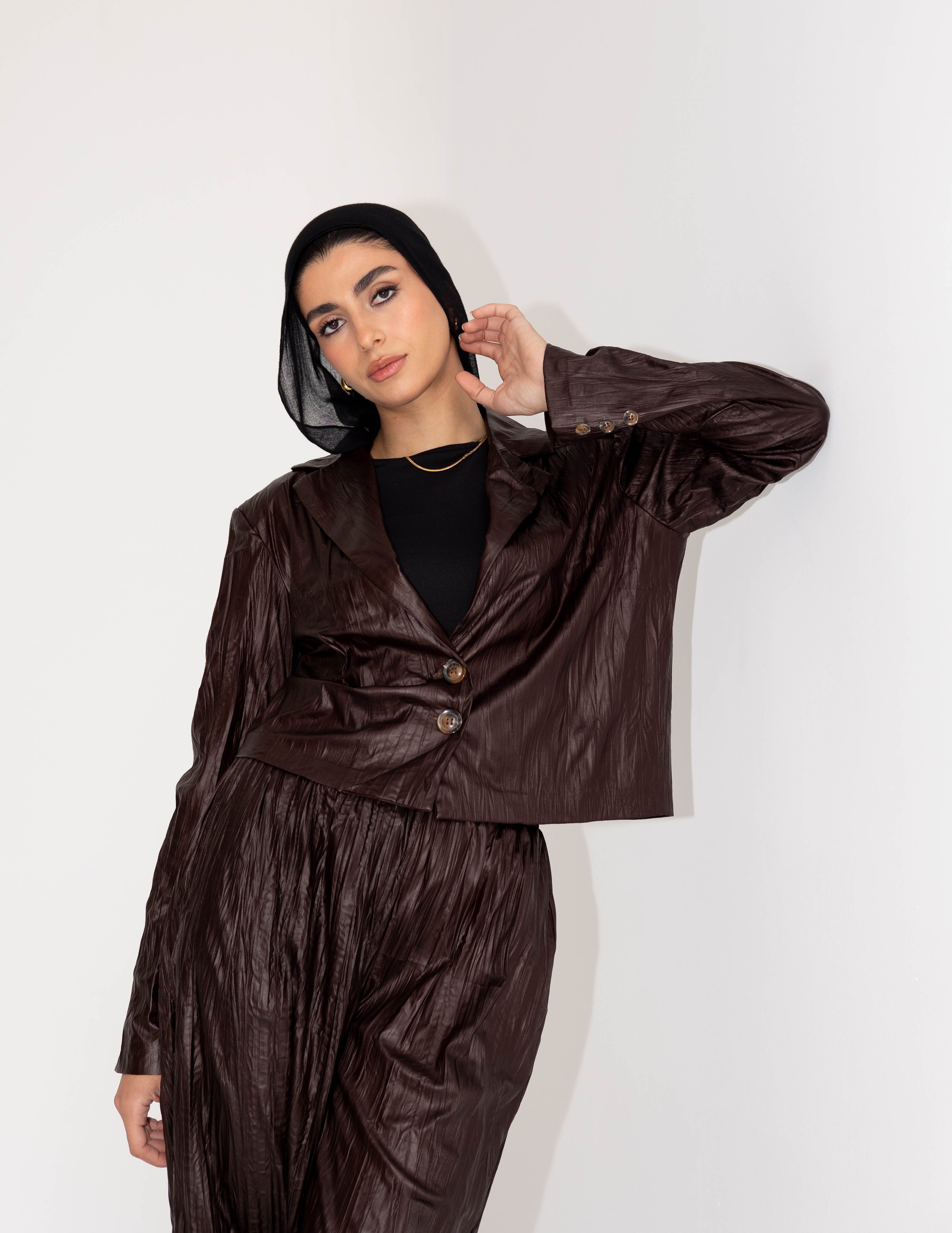 Leather Crinkle Set (Mocha)