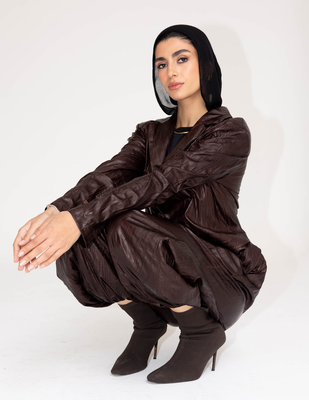 Leather Crinkle Set (Mocha)