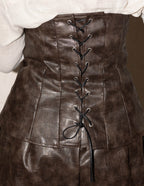Croco Corset set (Brown)