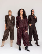 Leather Crinkle Set (Mocha)