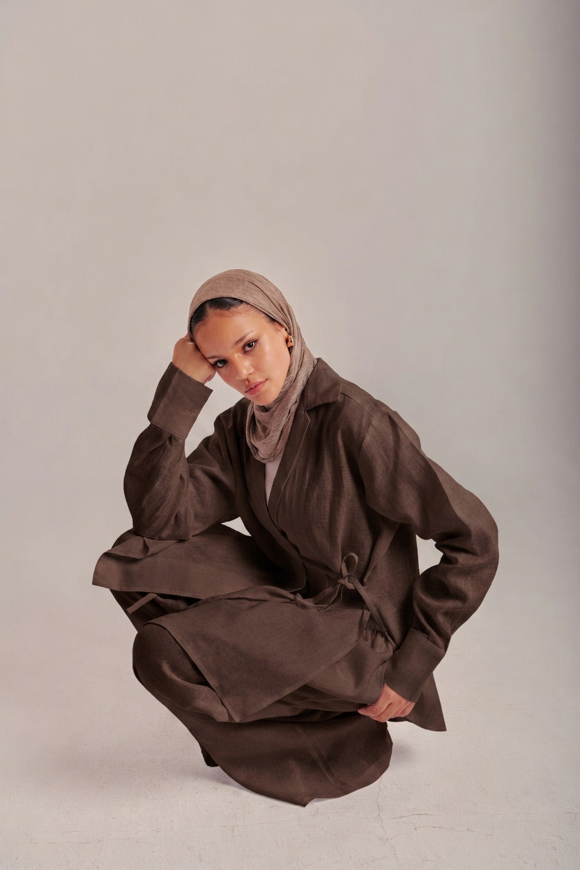 Brown Timeless linen set