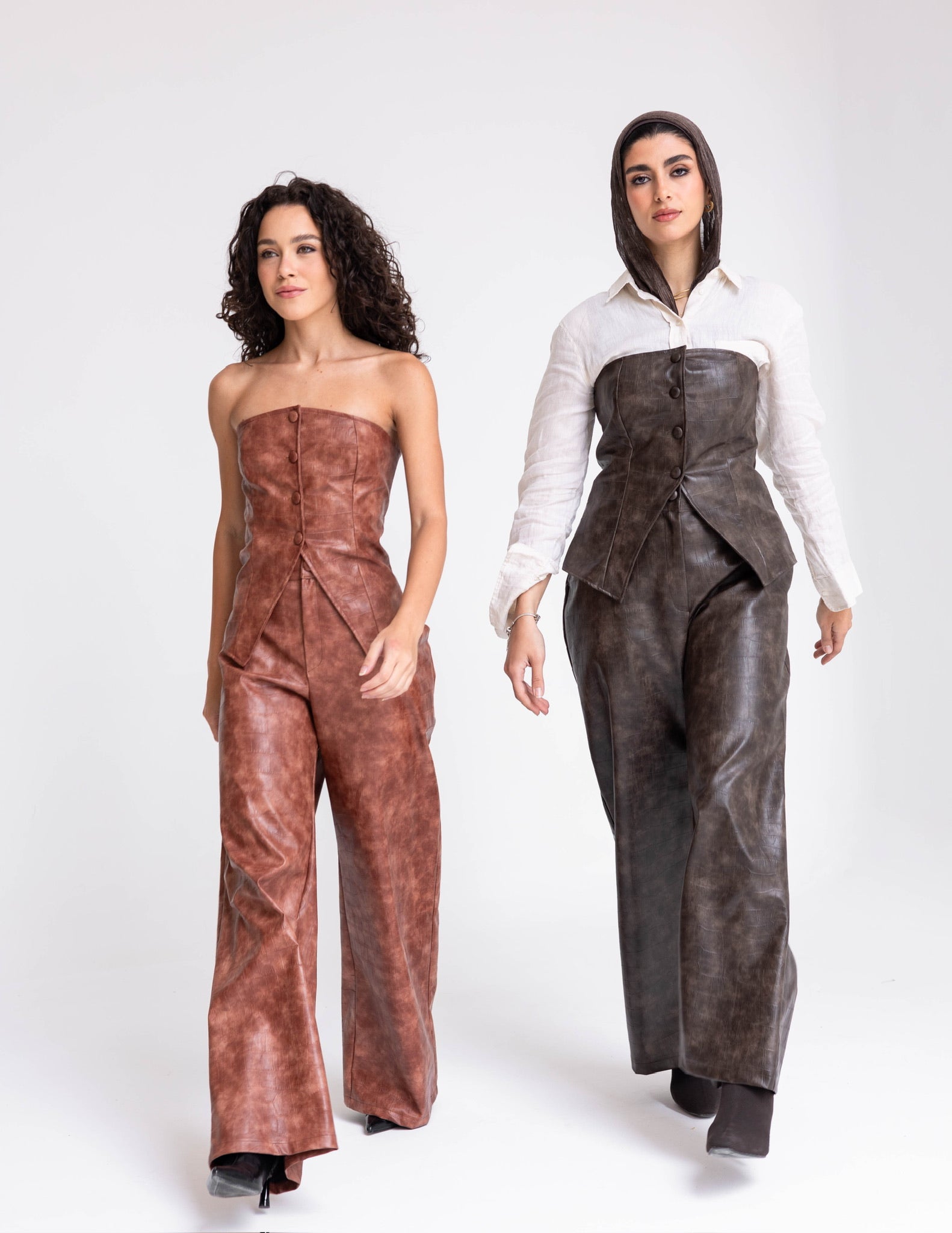 Croco Corset set (Bronze)