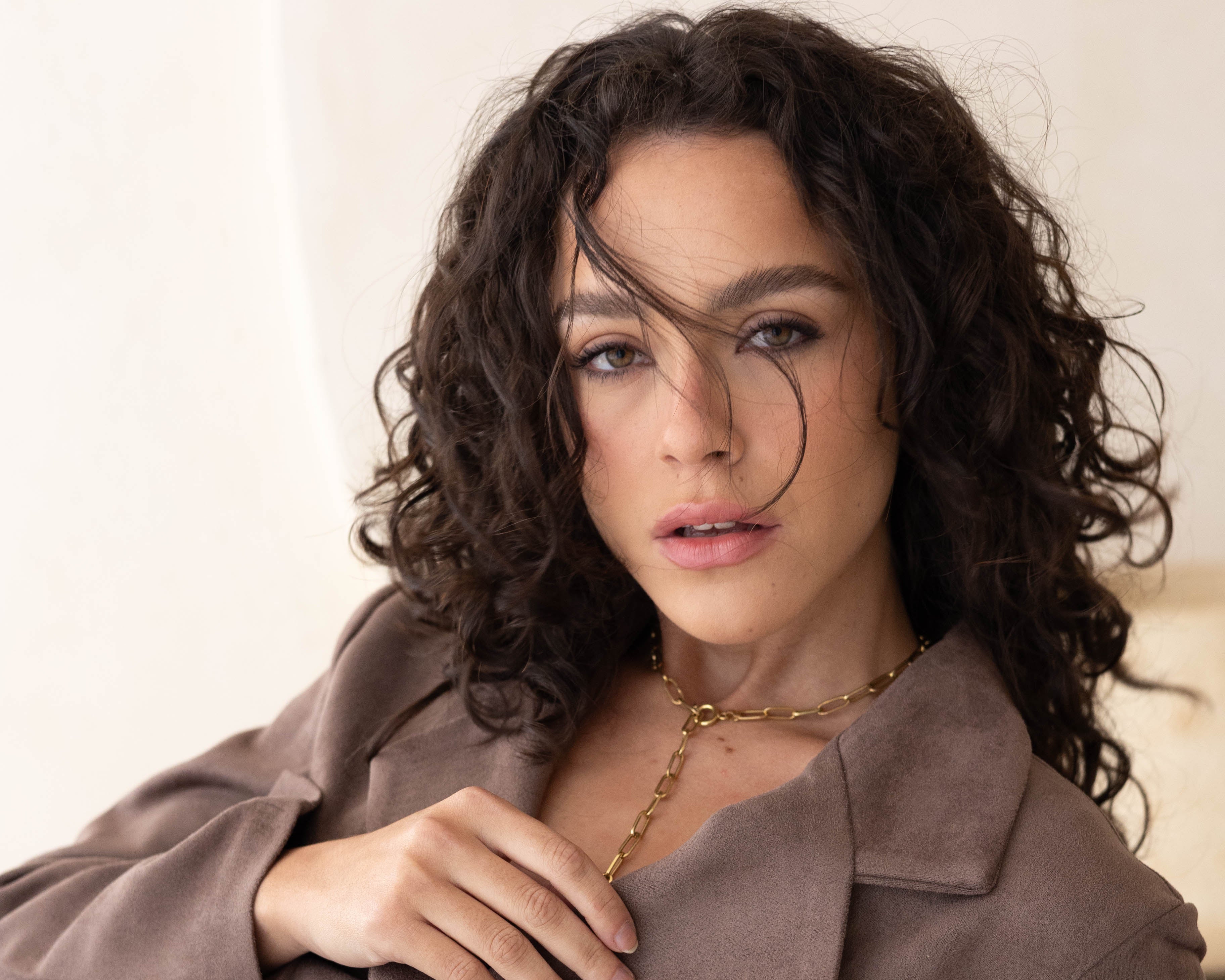 Soft suede suit (Mocha)