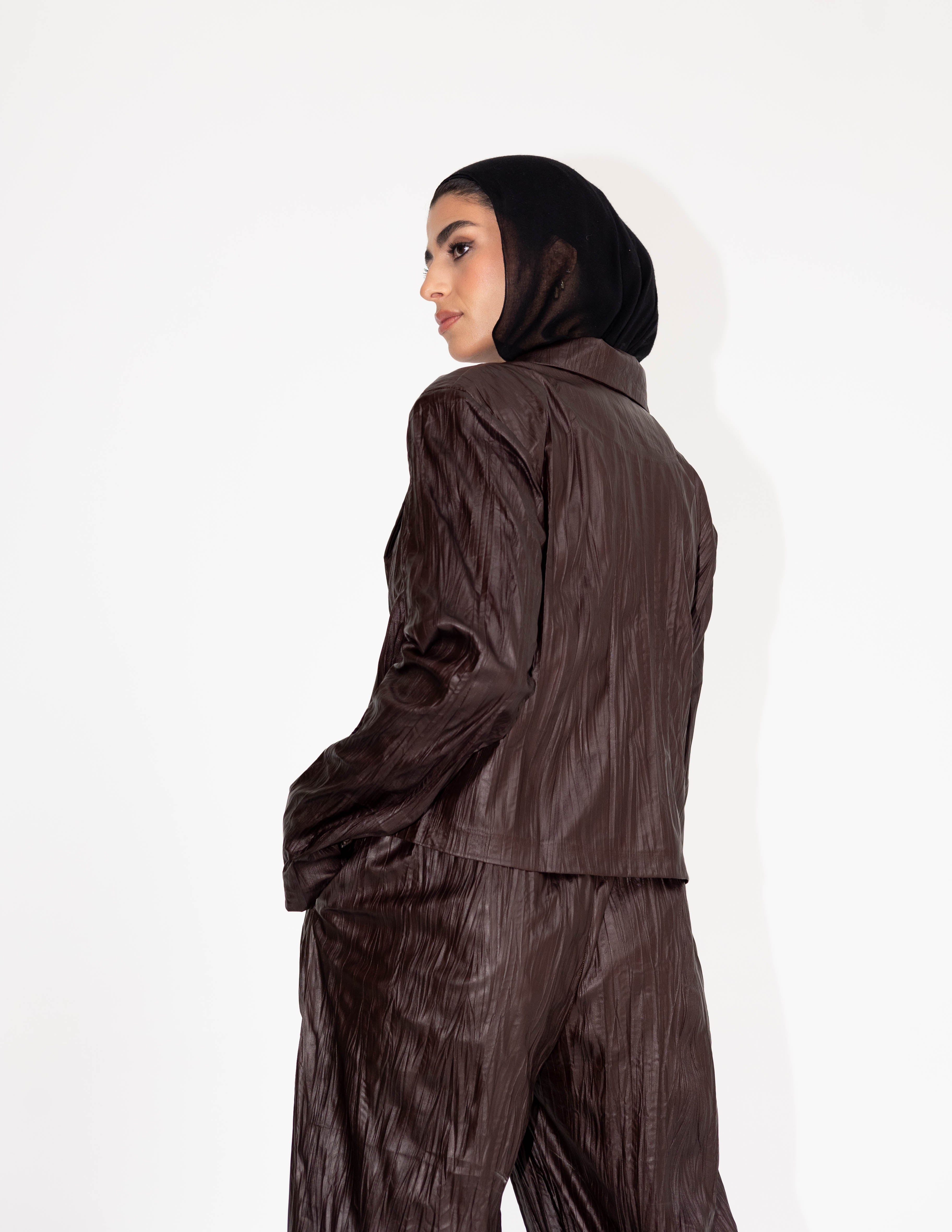 Leather Crinkle Set (Mocha)