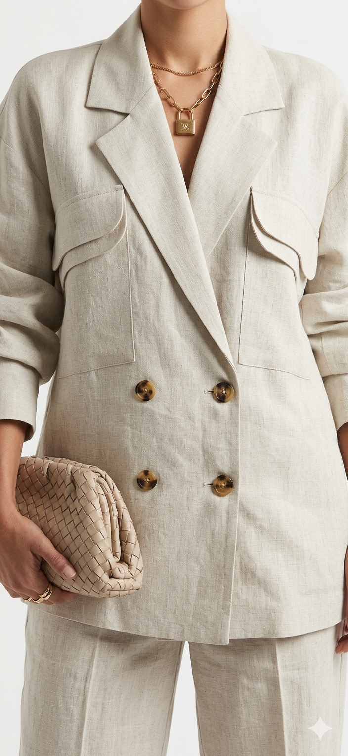 The Power Linen Set ( Beige )