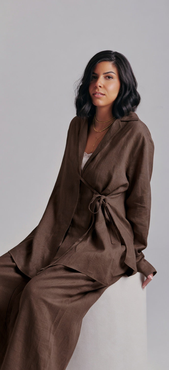 Brown Timeless linen set