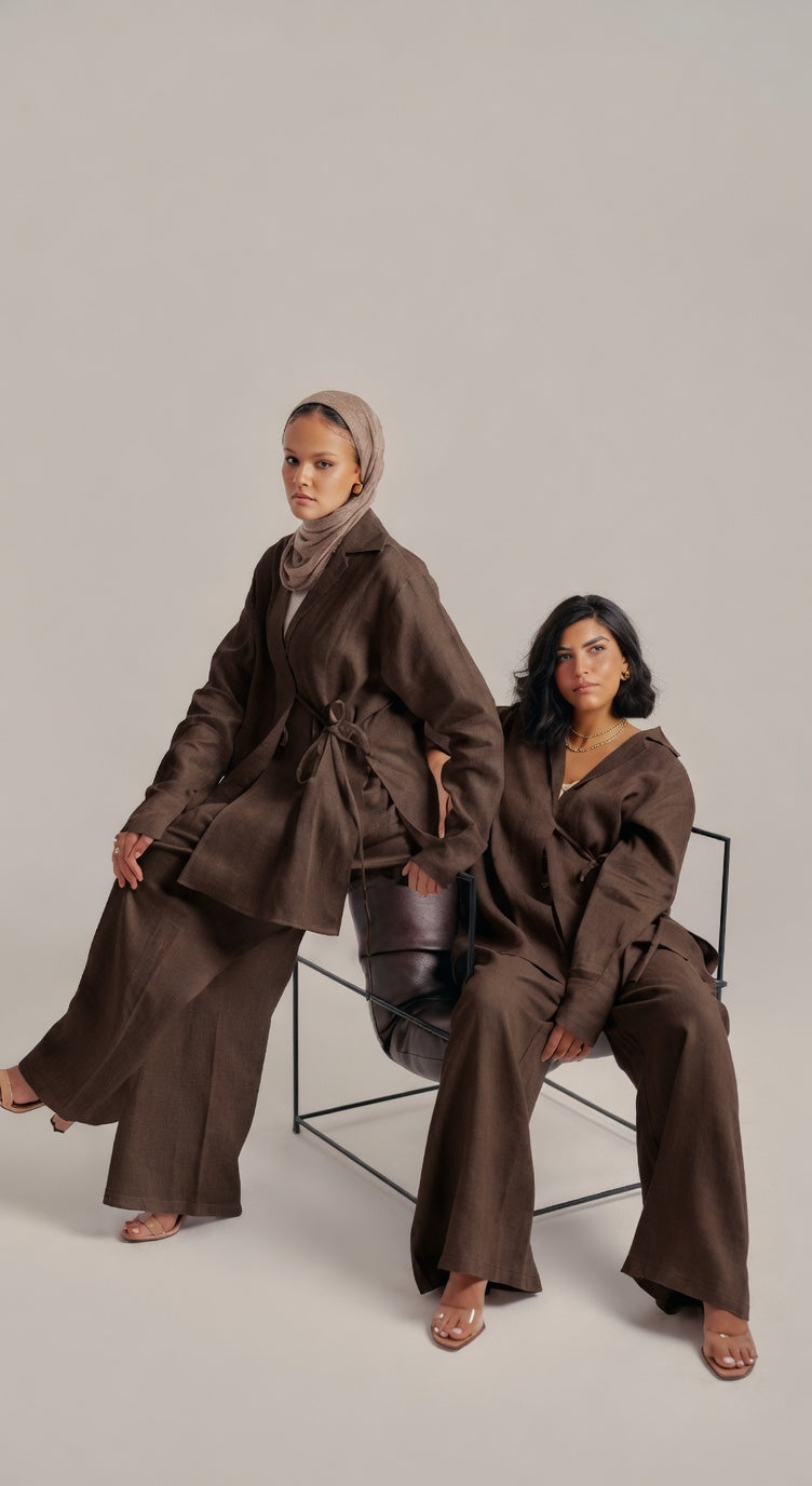 Brown Timeless linen set