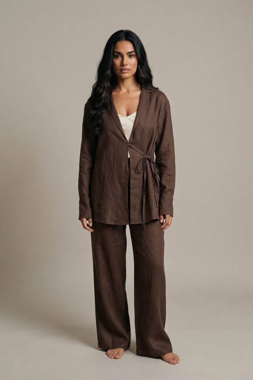 Brown Timeless linen set
