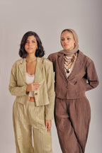 Summer Crinkle Cuffed Set